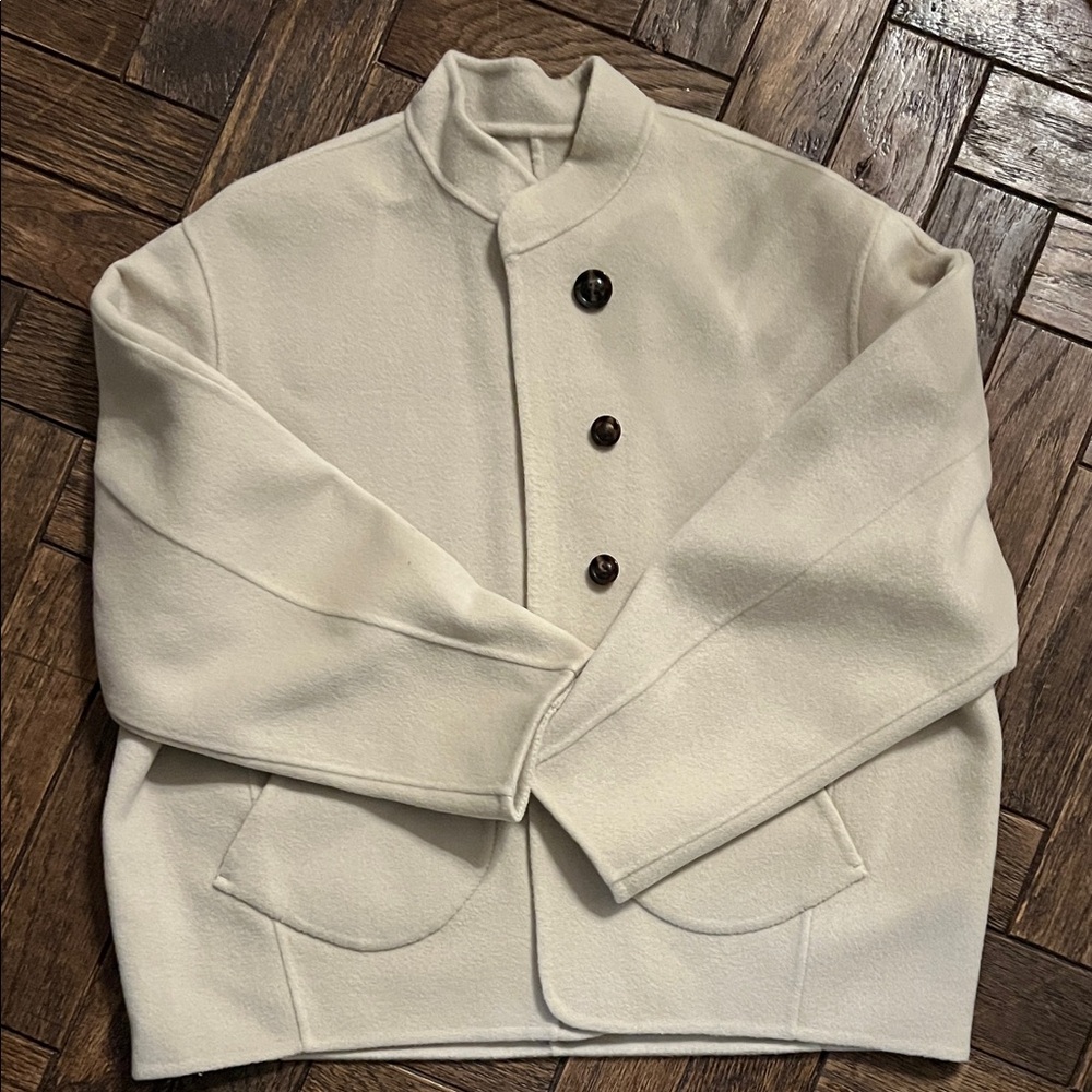 Soeur Windosr Coat Chalk S Wool Jacket